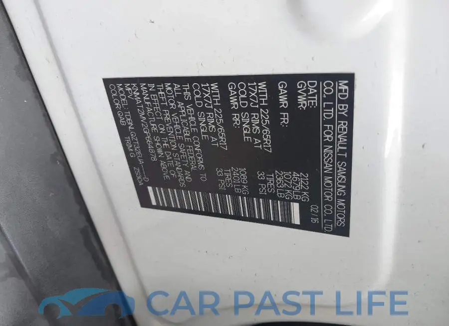 KNMAT2MV2GP664878# 9