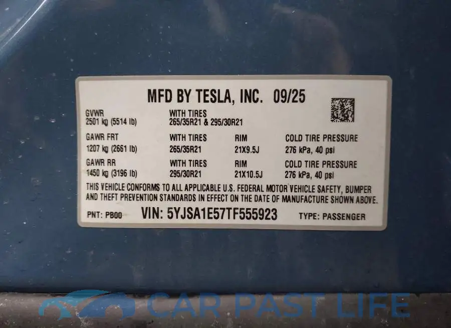 5YJSA1E57TF555923# 9