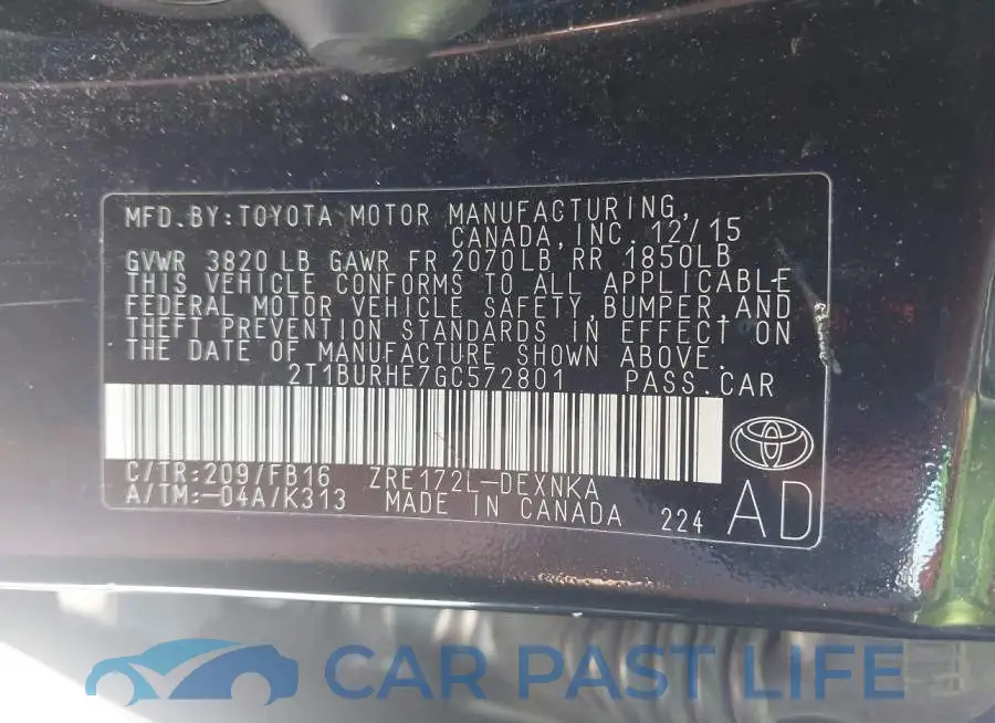 2T1BURHE7GC572801# 9