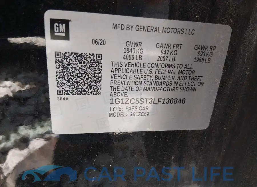 1G1ZC5ST3LF136846# 9