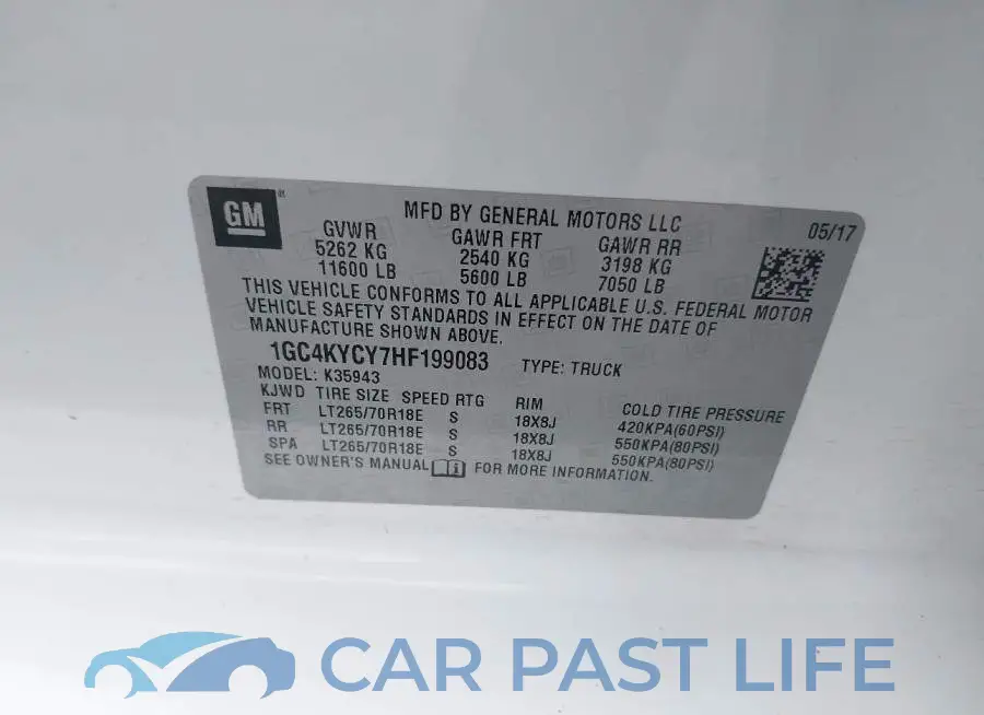 1GC4KYCY7HF199083# 9