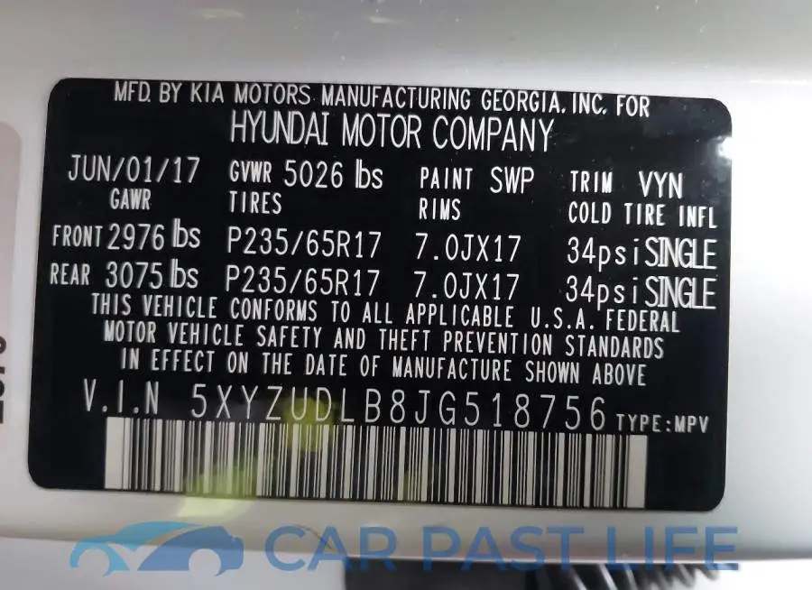 5XYZUDLB8JG518756# 9