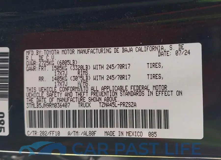 3TMLB5JN9RM036407# 9