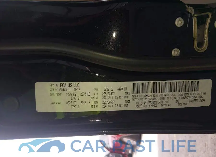 3C4NJCBB3JT181778# 9