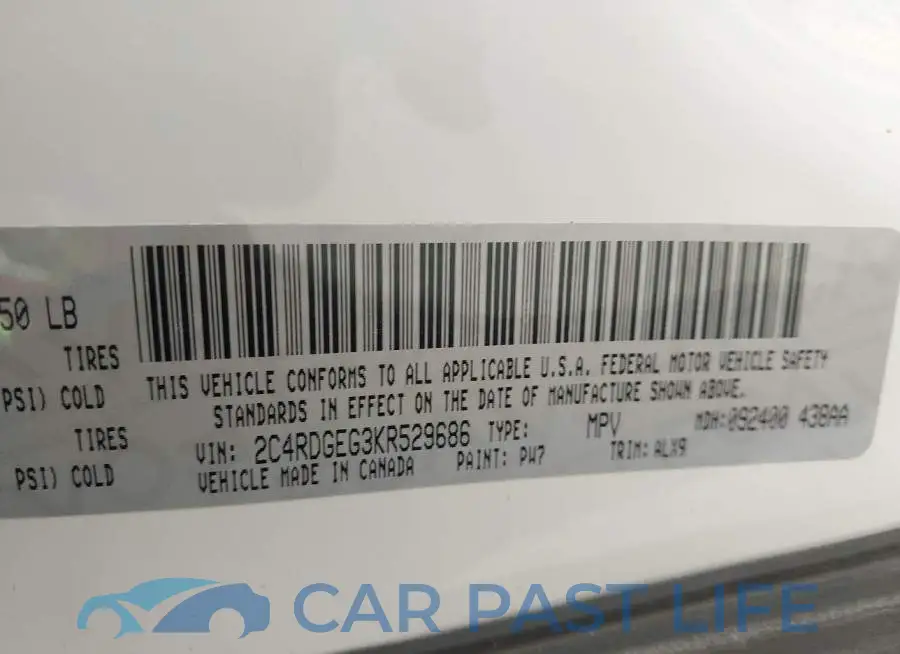 2C4RDGEG3KR529686# 9