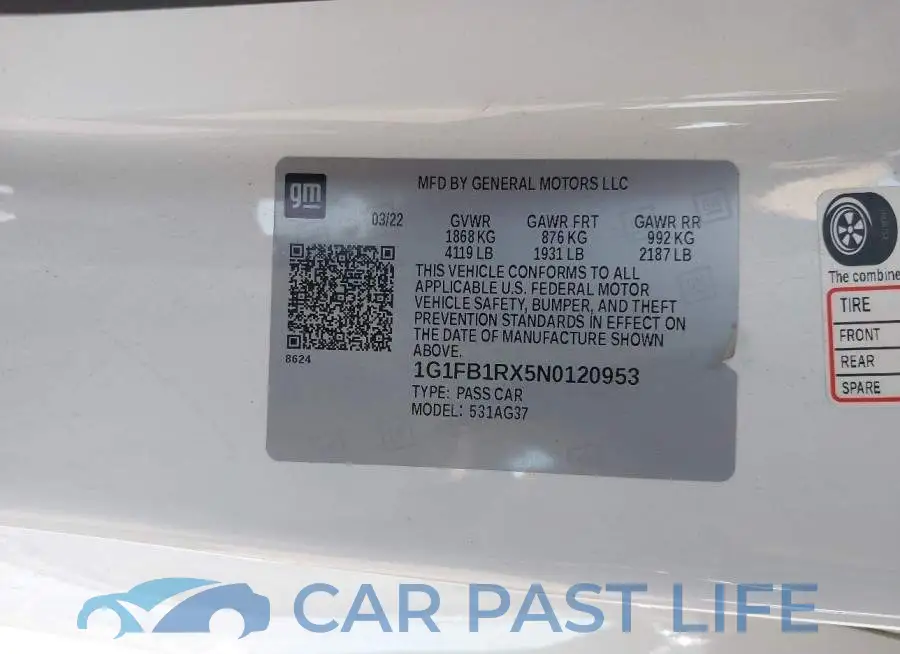 1G1FB1RX5N0120953# 9