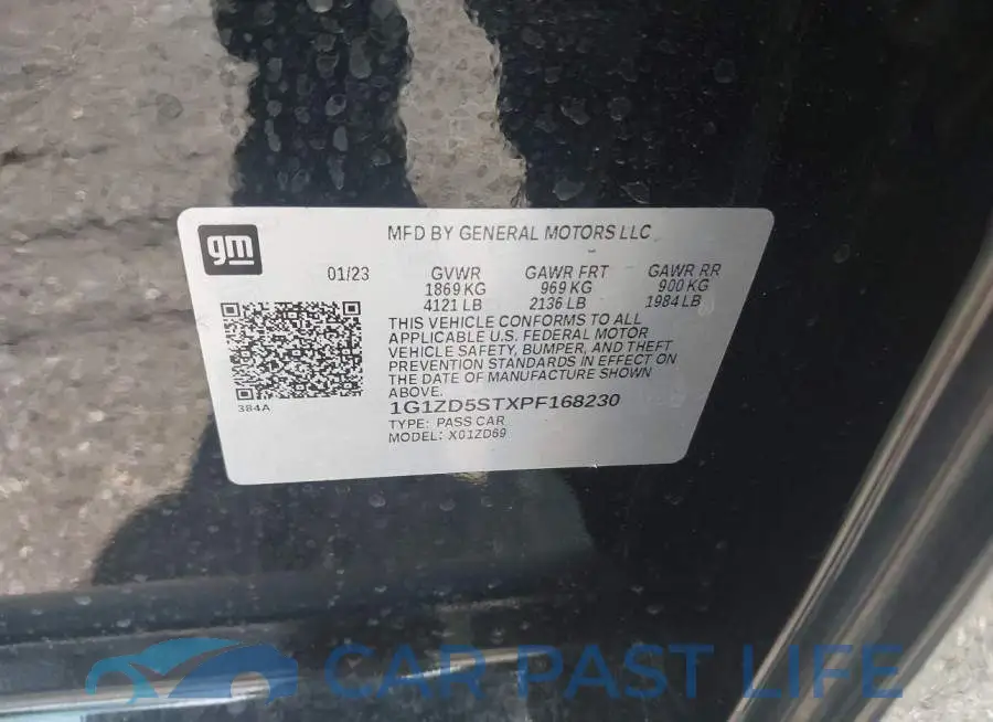 1G1ZD5STXPF168230# 9