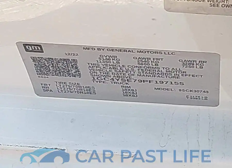 1GC4YSE79PF197155# 9