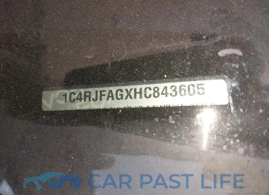 1C4RJFAGXHC843605# 9
