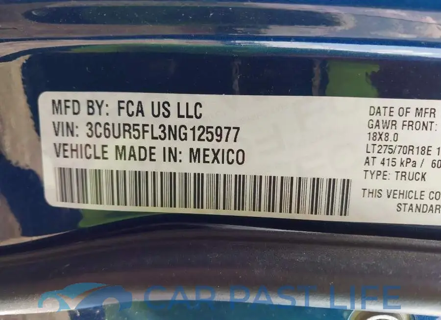 3C6UR5FL3NG125977# 9