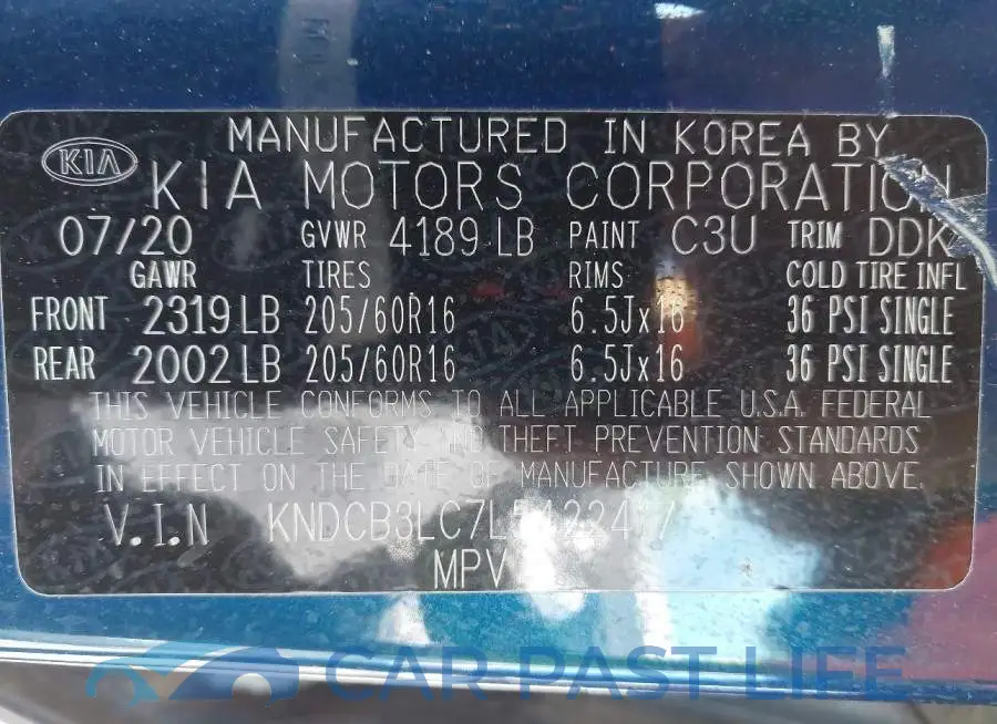 KNDCB3LC7L5422417# 9