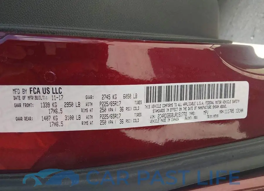 2C4RDGBG8JR151772# 9
