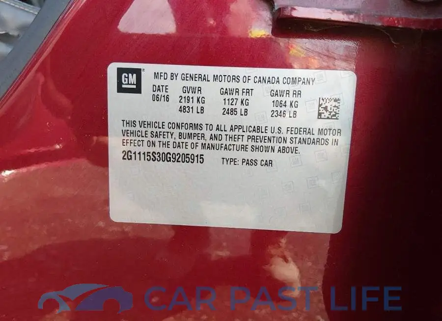 2G1115S30G9205915# 9