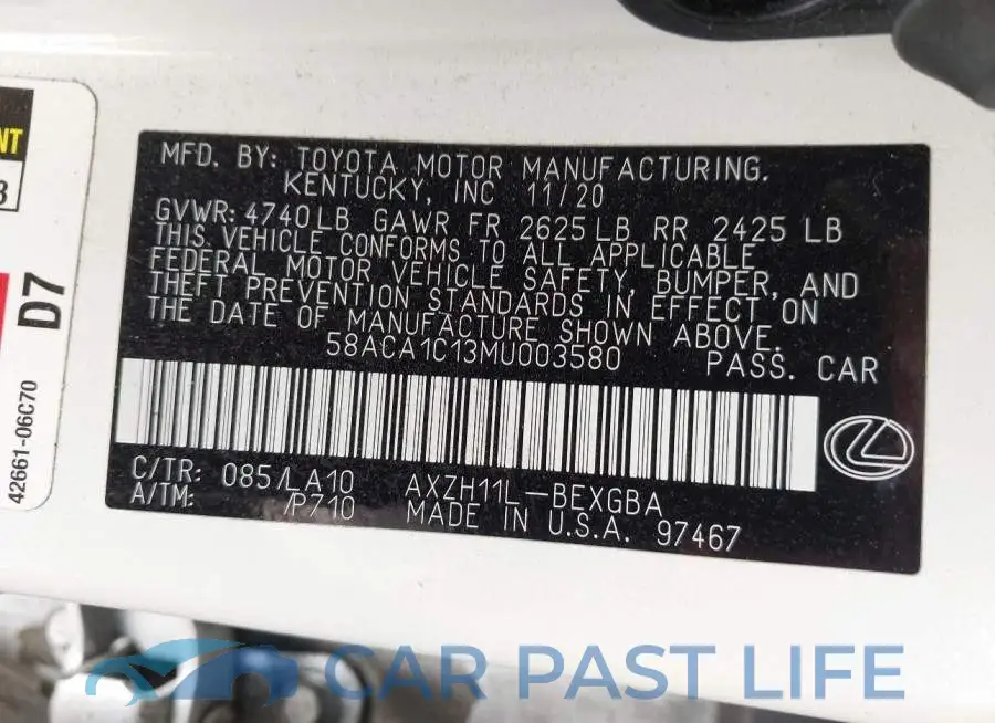 58ACA1C13MU003580# 9
