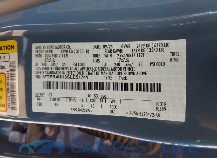 1FTER4HH6SLE51741# 9
