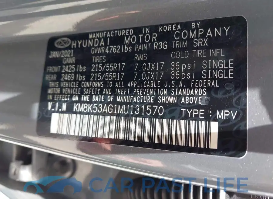 KM8K53AG1MU131570# 9