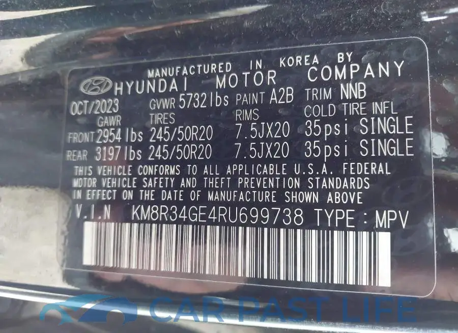 KM8R34GE4RU699738# 9