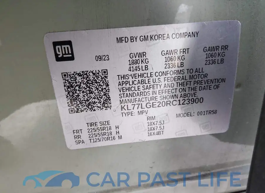 KL77LGE20RC123900# 9
