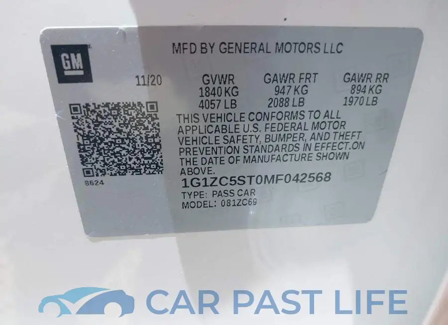 1G1ZC5ST0MF042568# 9