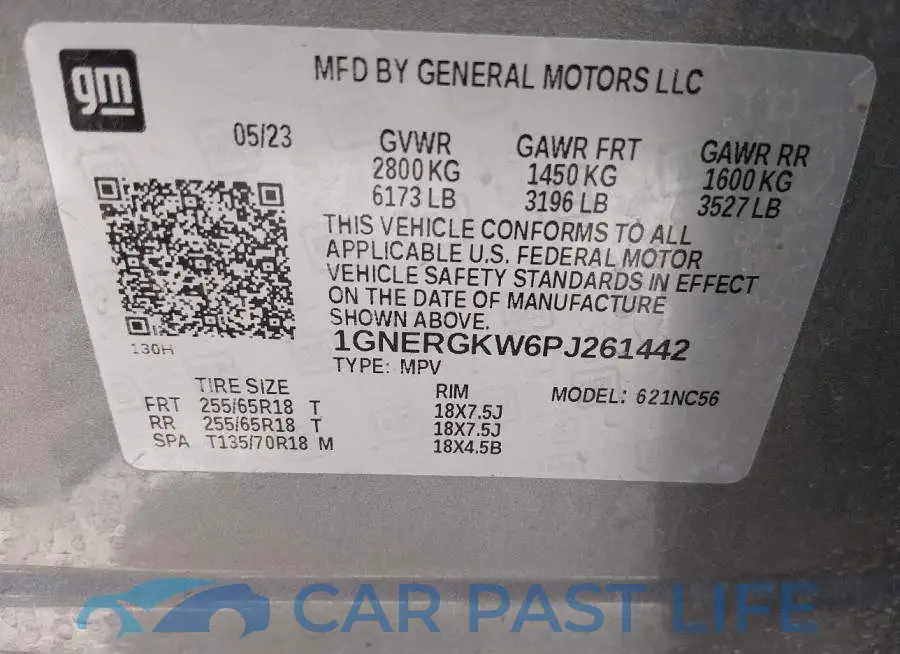 1GNERGKW6PJ261442# 9