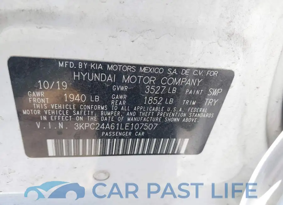 3KPC24A61LE107507# 9