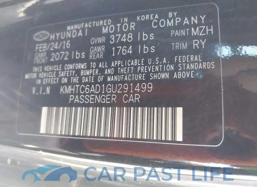 KMHTC6AD1GU291499# 9