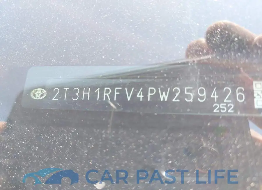 2T3H1RFV4PW259426# 9