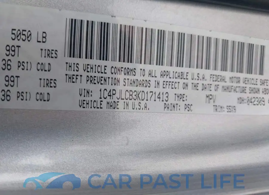 1C4PJLCB3KD171413# 9