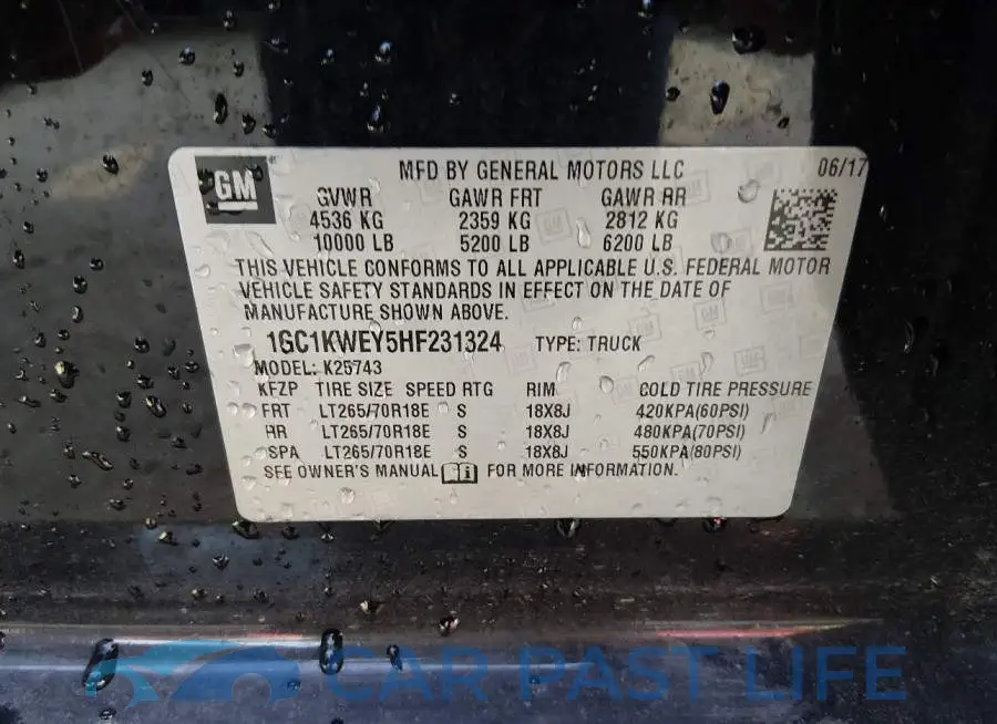 1GC1KWEY5HF231324# 9