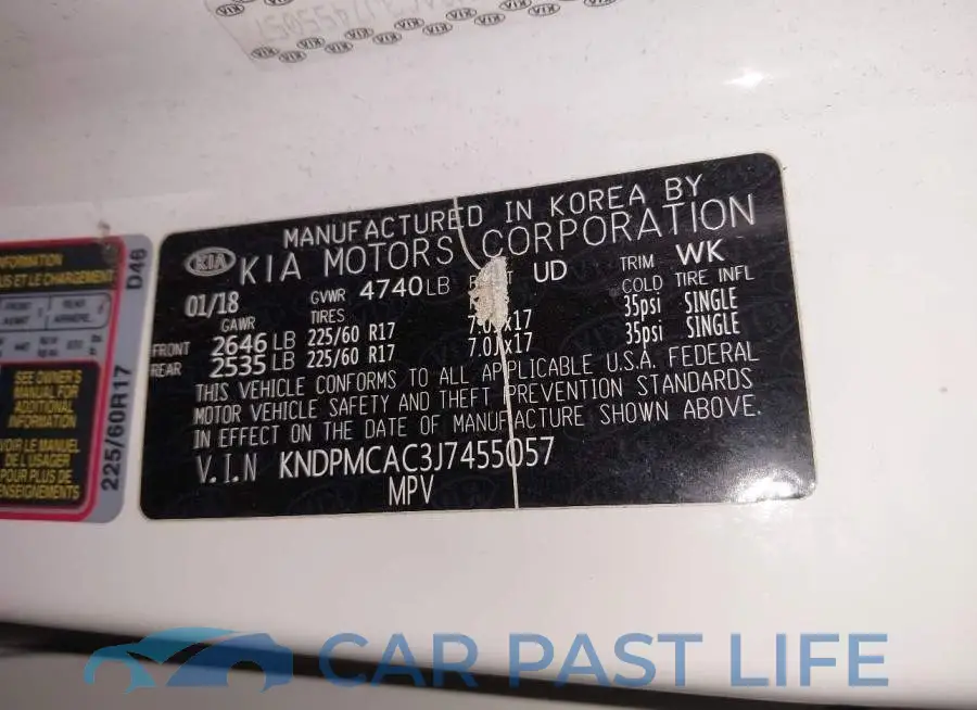 KNDPMCAC3J7455057# 9