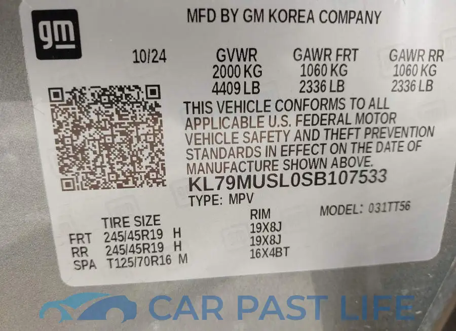 KL79MUSL0SB107533# 9
