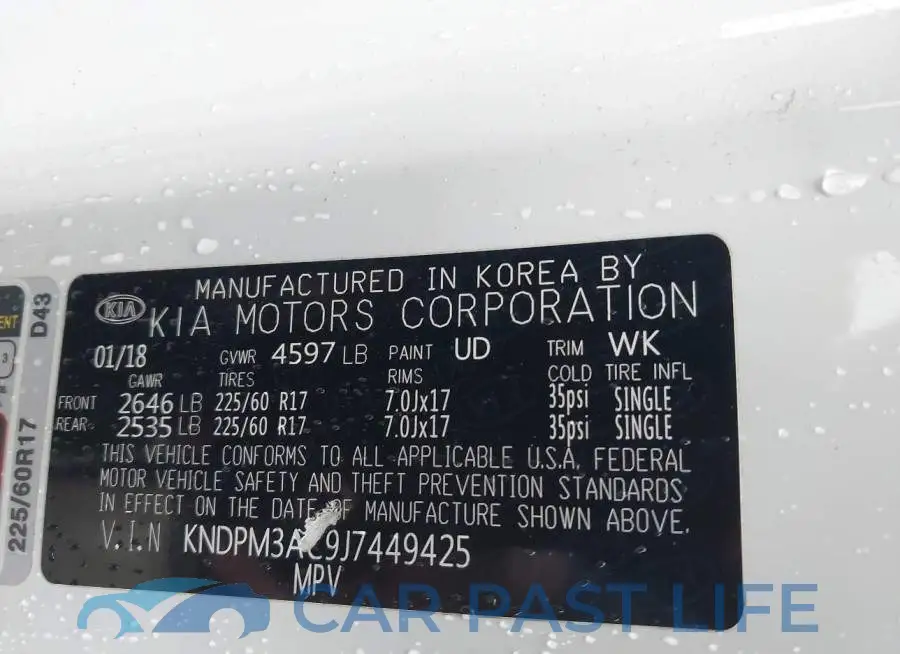 KNDPM3AC9J7449425# 9