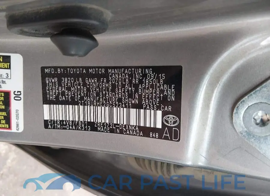 2T1BURHE2GC523411# 9