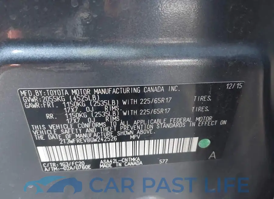 2T3WFREV8GW242526# 9