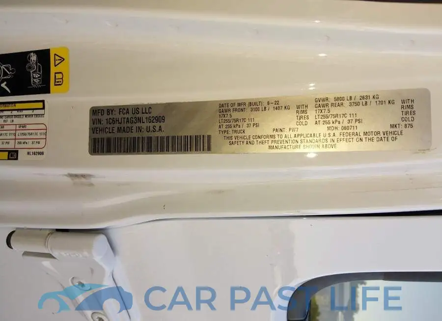 1C6HJTAG3NL162909# 9
