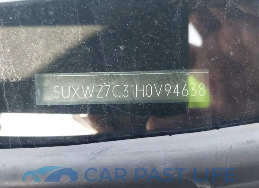 5UXWZ7C31H0V94638# 9
