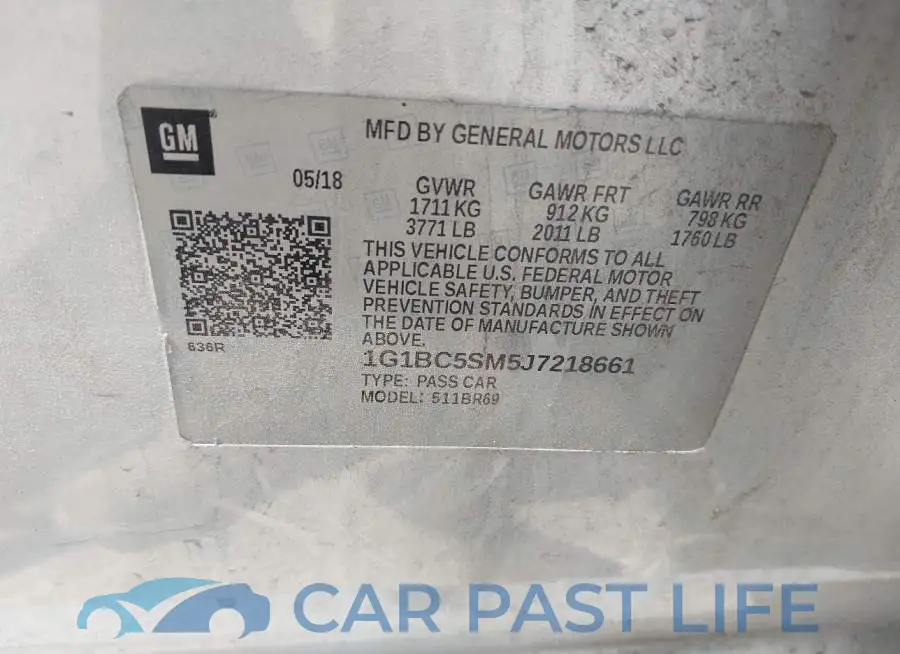 1G1BC5SM5J7218661# 9
