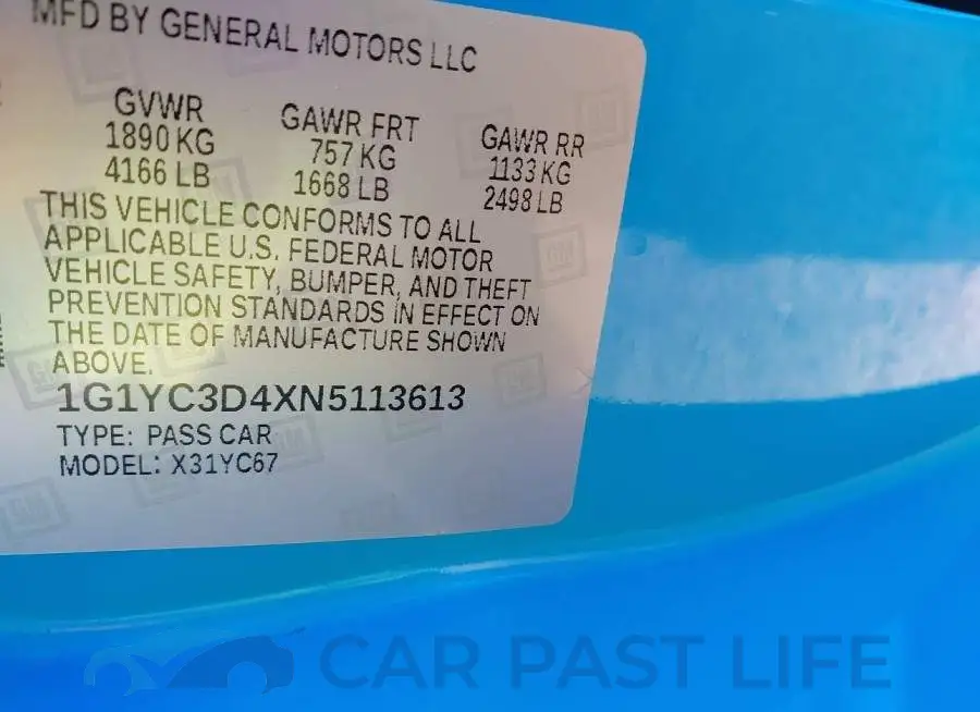 1G1YC3D4XN5113613# 9