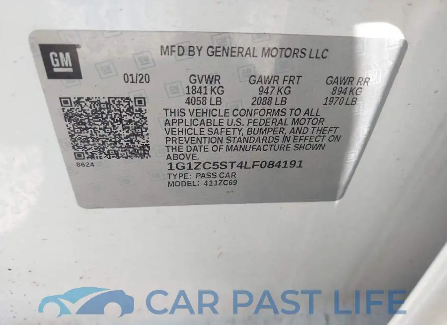 1G1ZC5ST4LF084191# 9