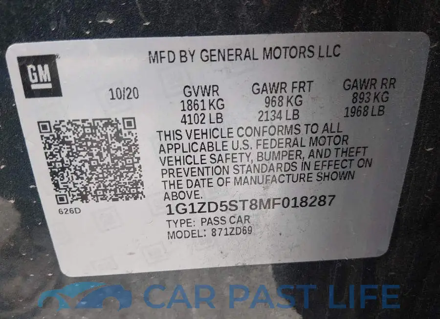 1G1ZD5ST8MF018287# 9