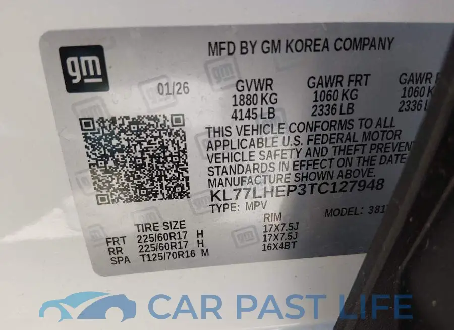 KL77LHEP3TC127948# 9