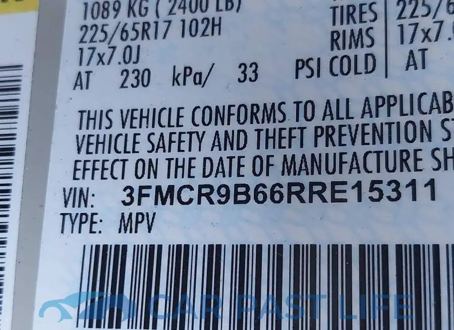 3FMCR9B66RRE15311# 9