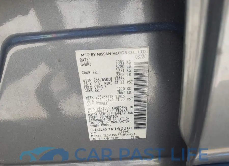 5N1AZ2AS7LN162281# 9