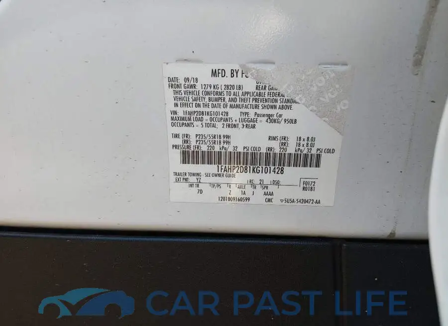 1FAHP2D81KG101428# 9