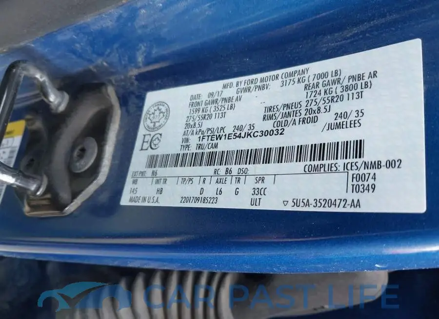 1FTEW1E54JKC30032# 9