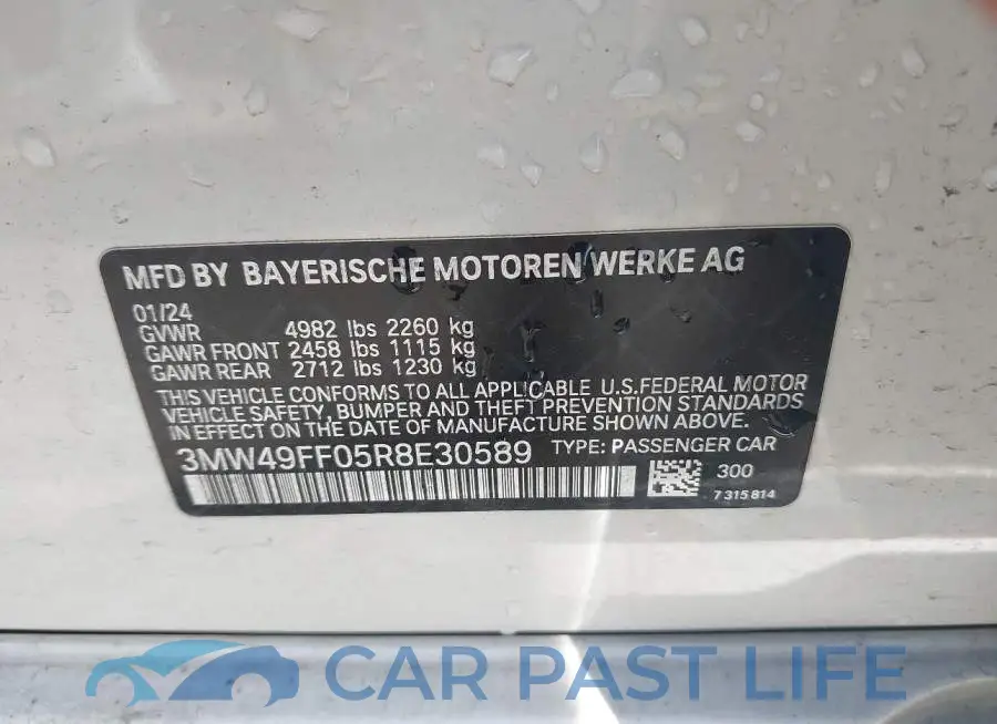 3MW49FF05R8E30589# 9