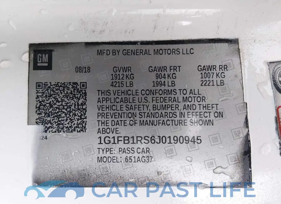 1G1FB1RS6J0190945# 9