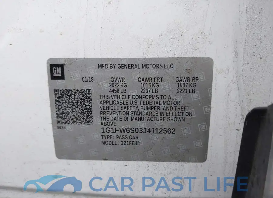1G1FW6S03J4112562# 9