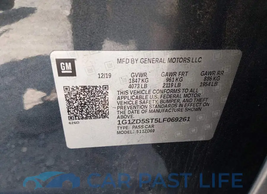1G1ZD5ST5LF069261# 9