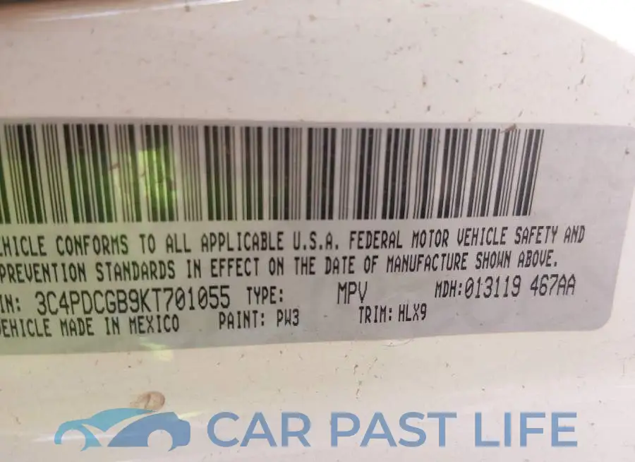 3C4PDCGB9KT701055# 9
